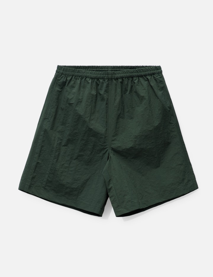 Quiet Golf Badge Nylon Shorts In Green