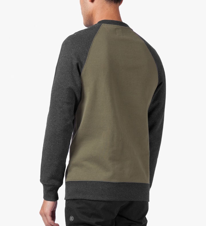 Heather Black Lux Fleece Crew Sweater Placeholder Image