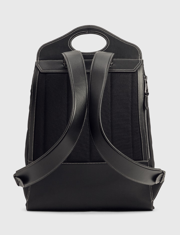 Nylon and Leather Pocket Backpack Placeholder Image