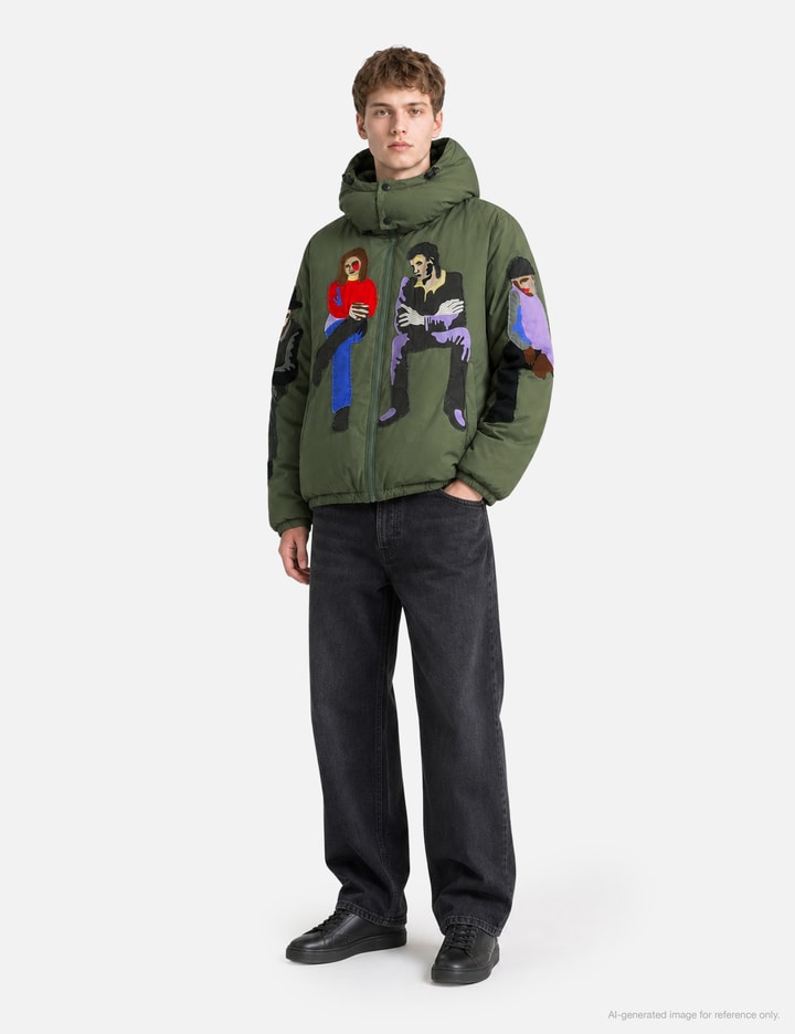 KidSuper Subway Car Patchwork Puffer