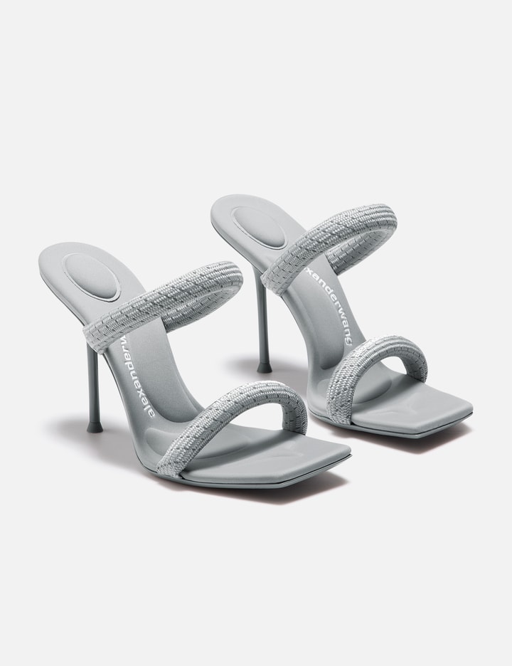 Shop Alexander Wang Julie Nylon Sandal In Grey