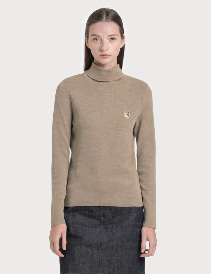 Fox Head Patch Turtleneck Pullover Placeholder Image