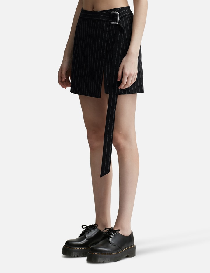 Shop Ami Alexandre Mattiussi Mini Skirt With Slit In Multicolor