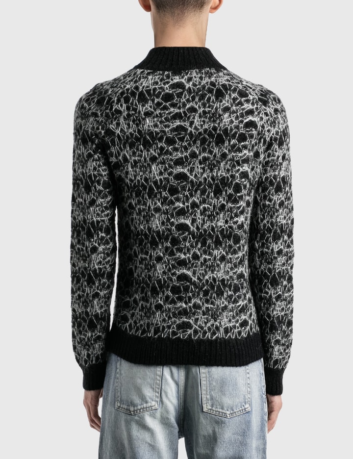 Wool Spider-Web Jacquard Sweater Placeholder Image