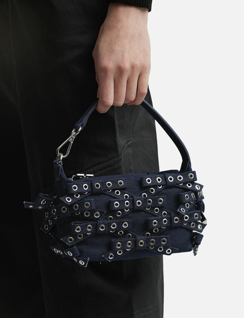 買取 GANNI Small Pouch Bag デニム アイレット 【公式通販】