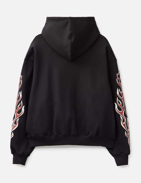 Leather Flame Hoodie view 9