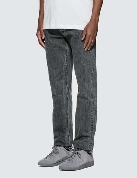 Shop Helmut Lang Patchwork Straight-Leg Jeans