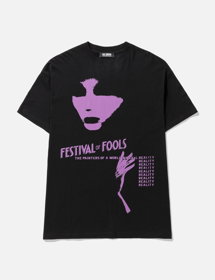 OVERSIZED T-SHIRT FESTIVAL FOOLS PRINT ON FRONT Placeholder Image