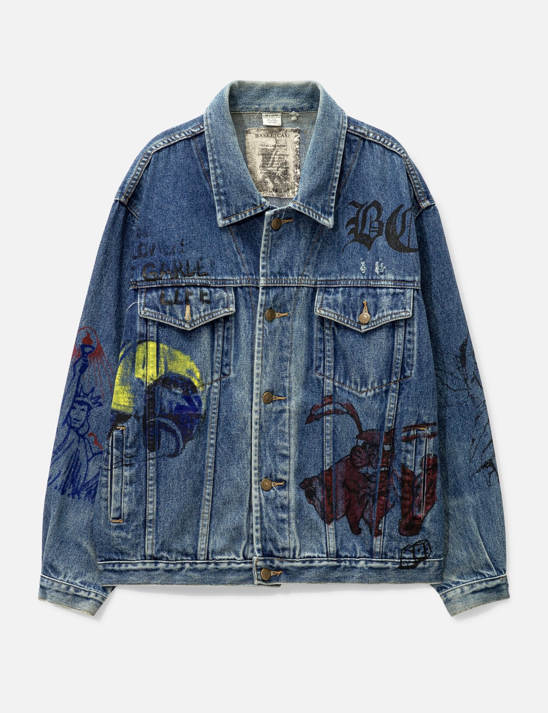 THUG CLUB - Denim Tribal Jacket | HBX - Globally Curated Fashion 