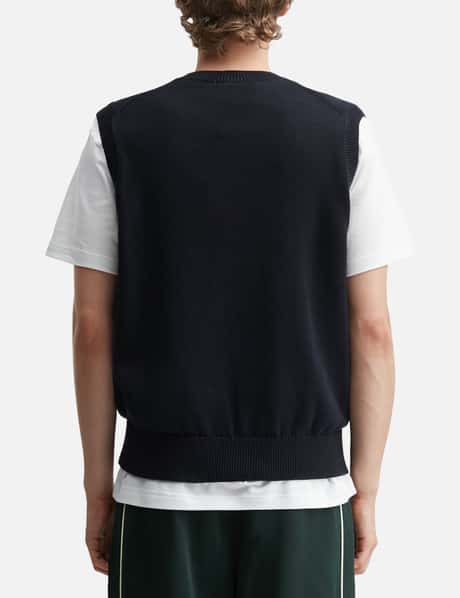 Cotton Jacquard Sweater Vest view 12