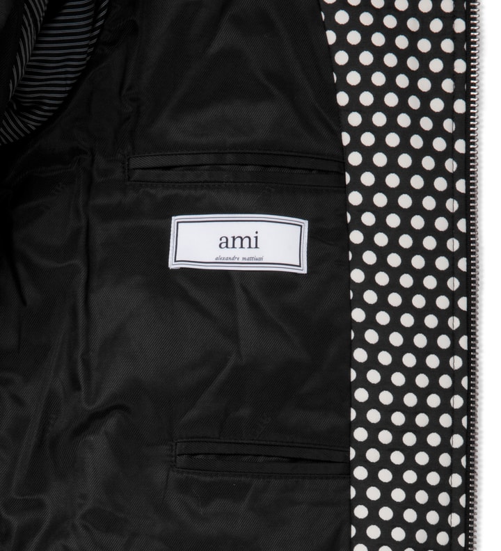 Black/White Polka Dot Bomber Jacket Placeholder Image