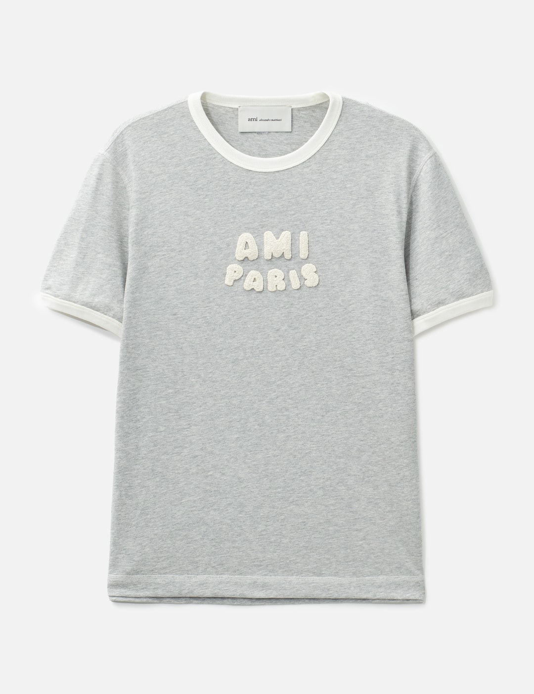 Cotton Ami Paris Knitted Patch T-Shirt