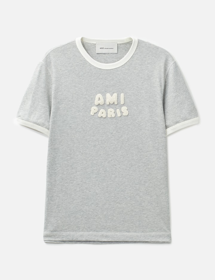 Ami Cotton Ami Paris Knitted Patch T-Shirt