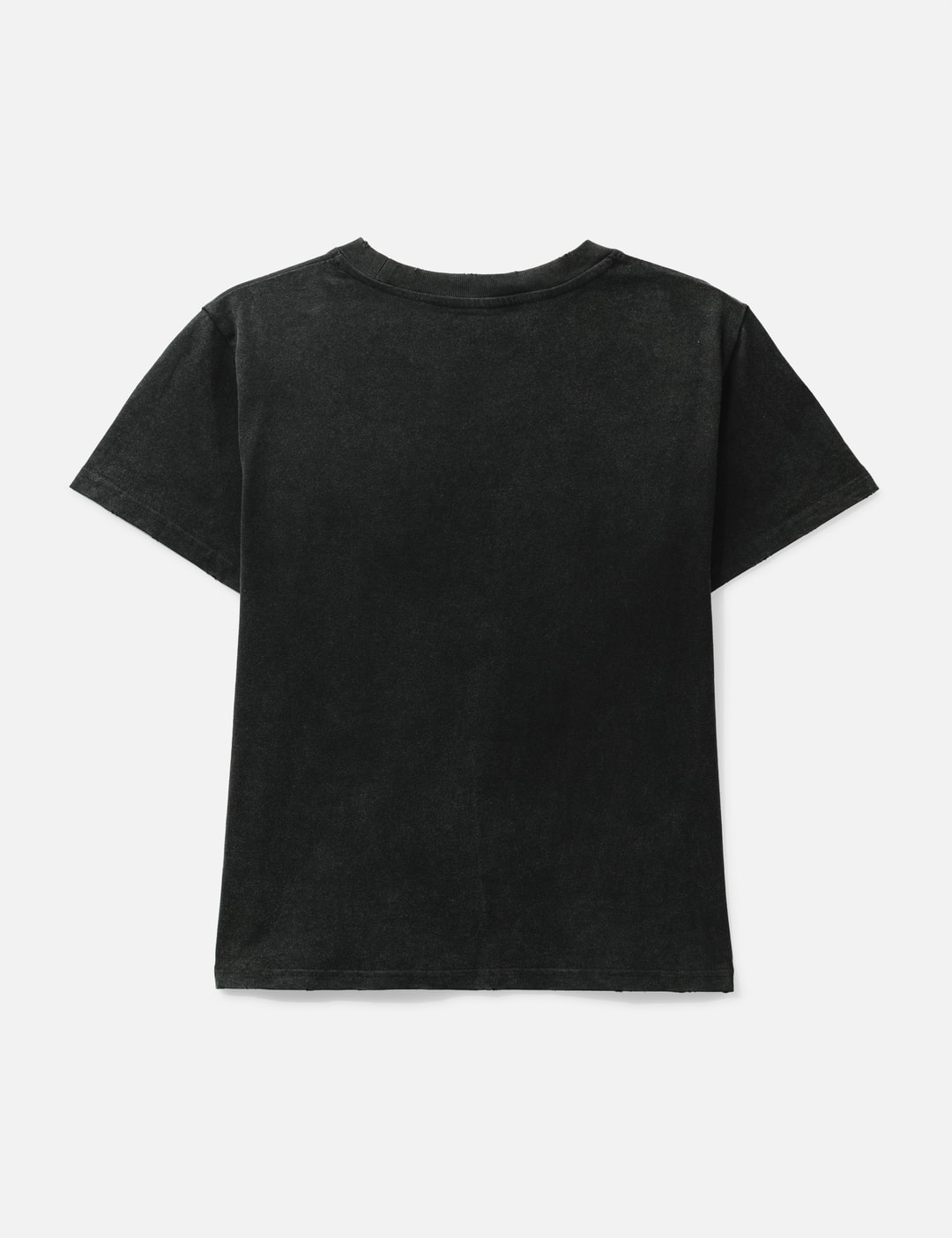 "Sera" Cursive Fitted T-Shirt In Washed Black view 9