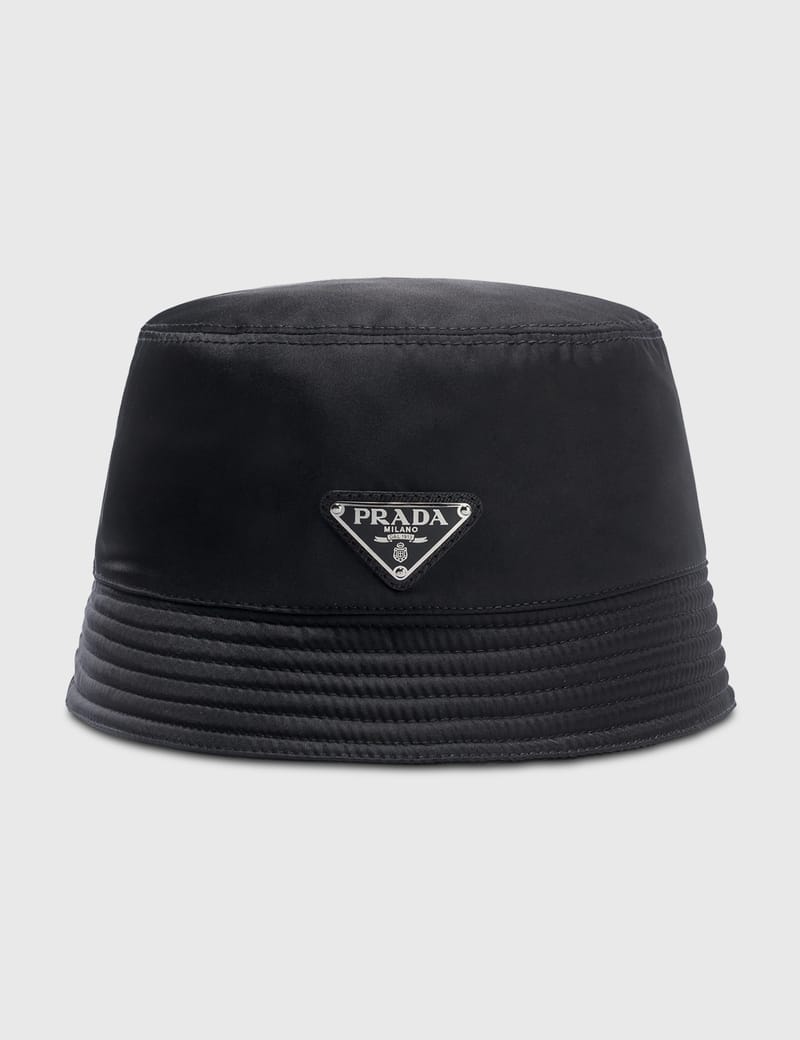 Prada - Prada Logo Nylon Bucket Hat 
