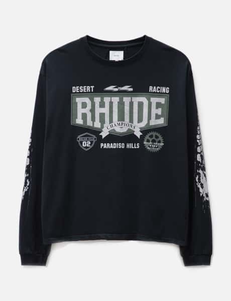 Rhude 4X4 긴 소매 티셔츠