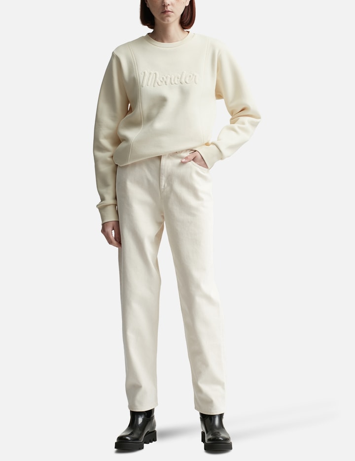 Moncler Logo Sweatshirt In White