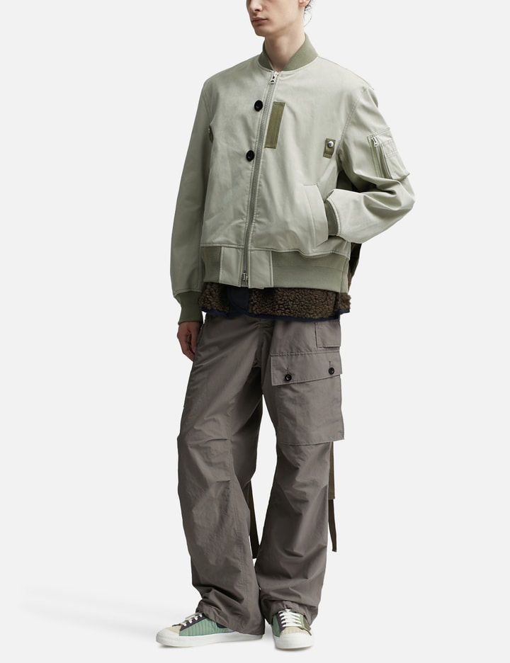 Sacai - Faux Suede Mix Blouson | HBX - Globally Curated Fashion 