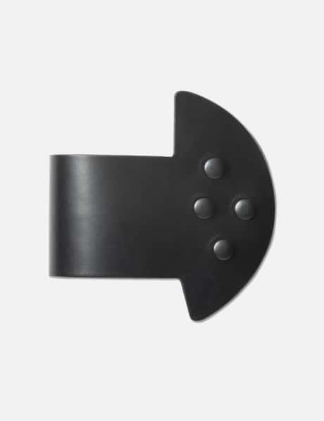 Rick Owens Hollywood Anthem Snaps Cuff In Black Spalla Lux