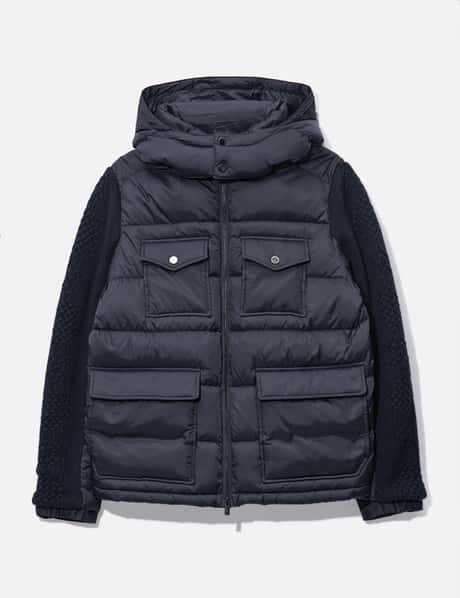 Shanghai Tang Shanghai Tang Down Jacket with Knitted Sleeves