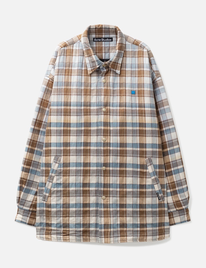 Acne Studios Oriol Oversize Flannel Face Shirt Jacket