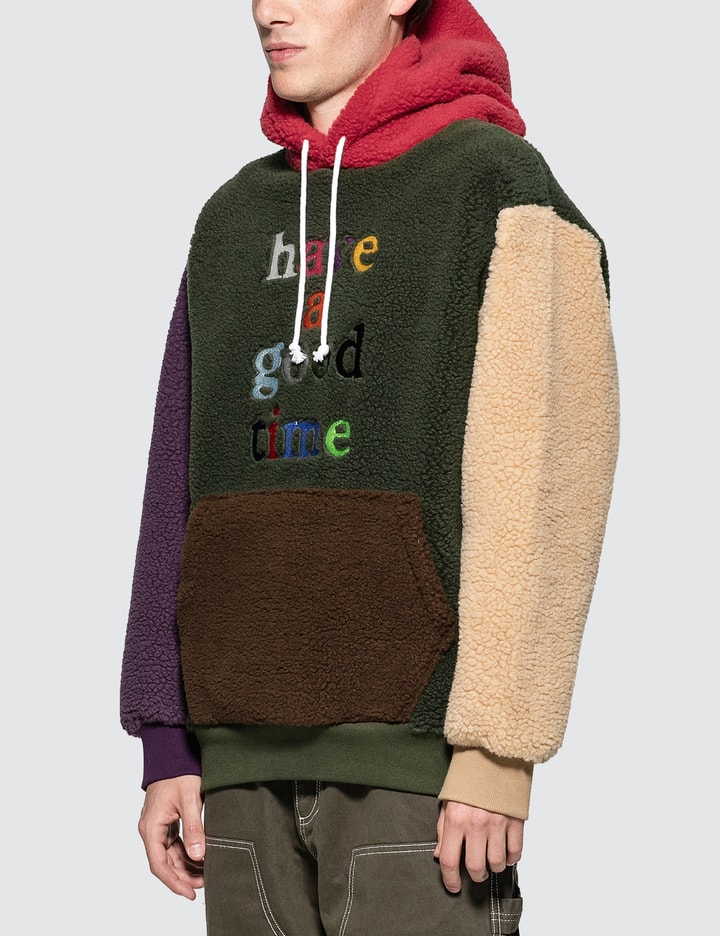 Colorful Fleece Pullover Hoodie Placeholder Image