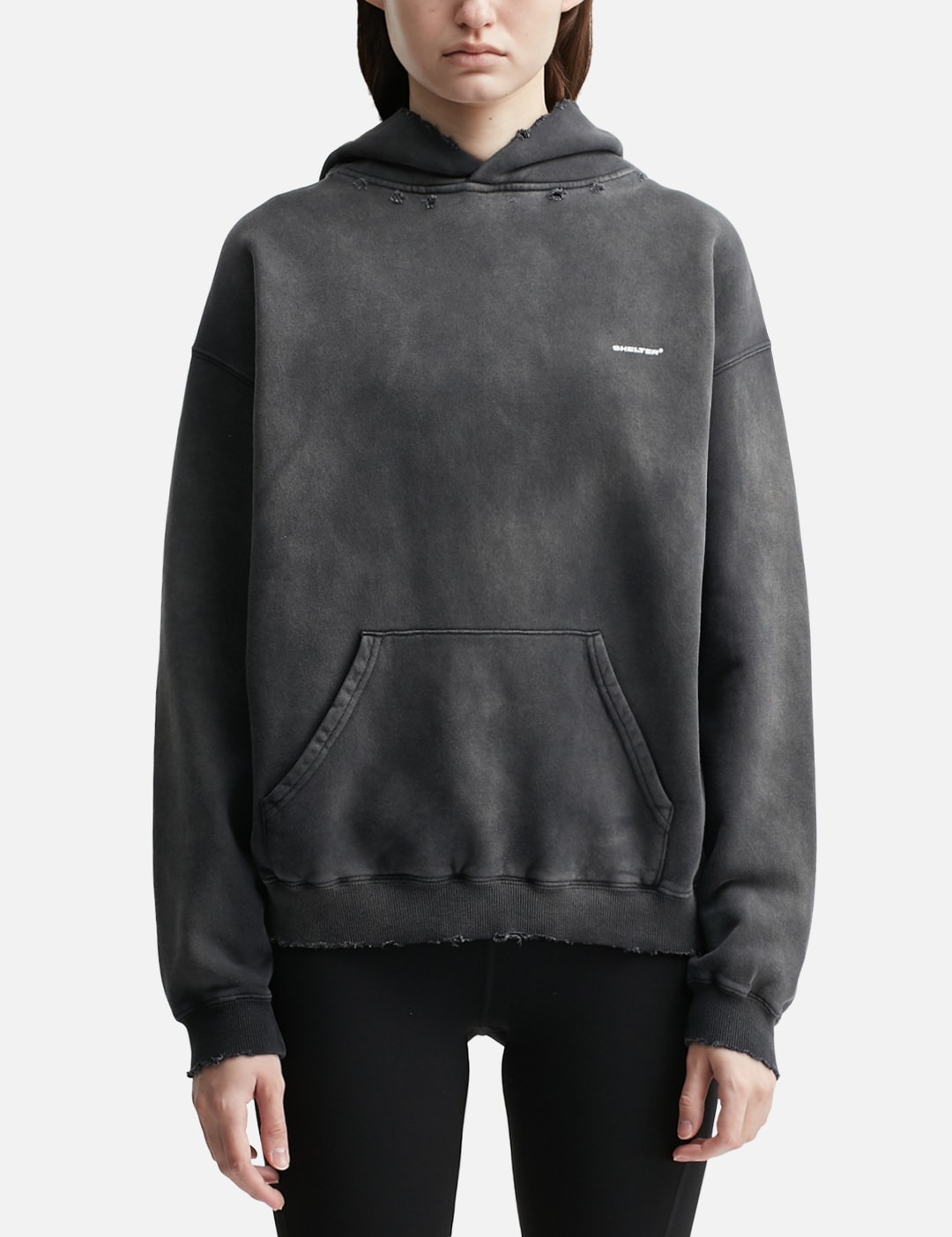 "Logo" Washed Hoodie view 6