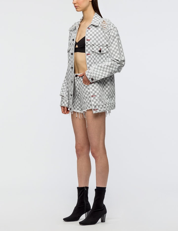 Bite With Checkerboard Print Shorts Placeholder Image