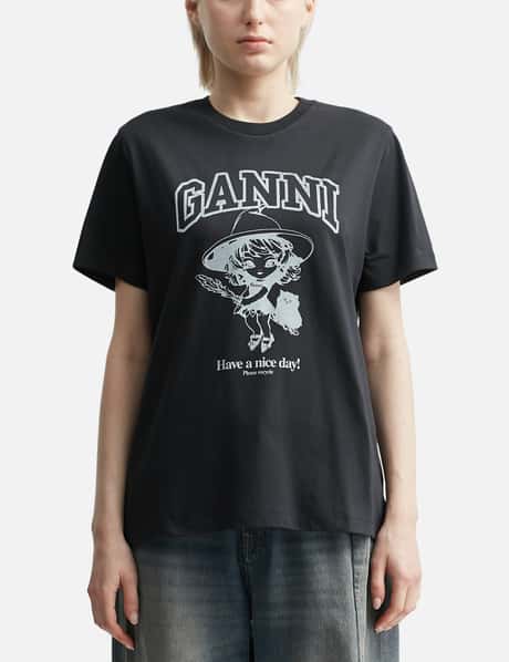 Ganni Basic Cotton Witch Relaxed T-shirt