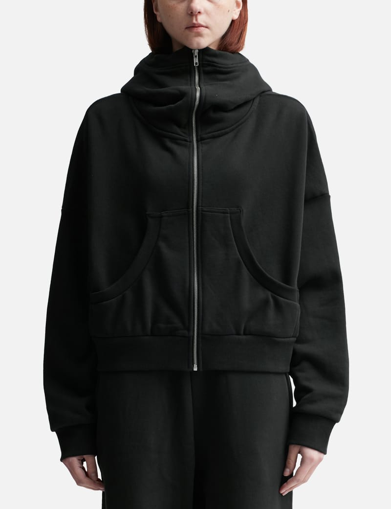 新品 entire studios FULL ZIP WASHED BLACK ENTIRE STUDIOS Eternal Zip Hoodie | Black | FARFETCH ID