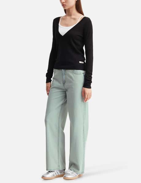 G Deep V-Neck Knit view 14