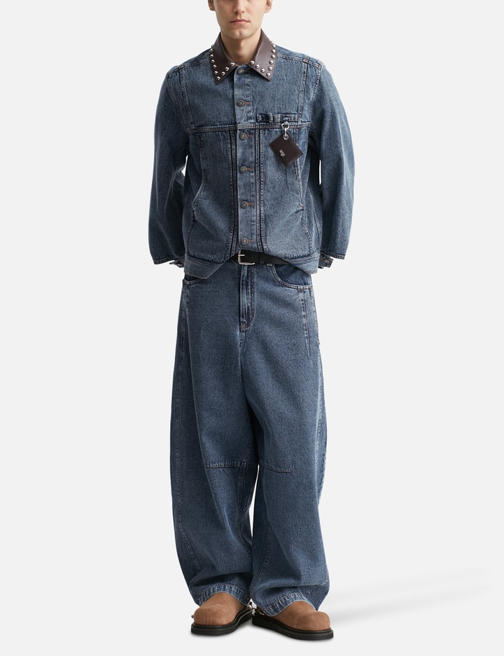 Paneled Barrel Jeans view 5