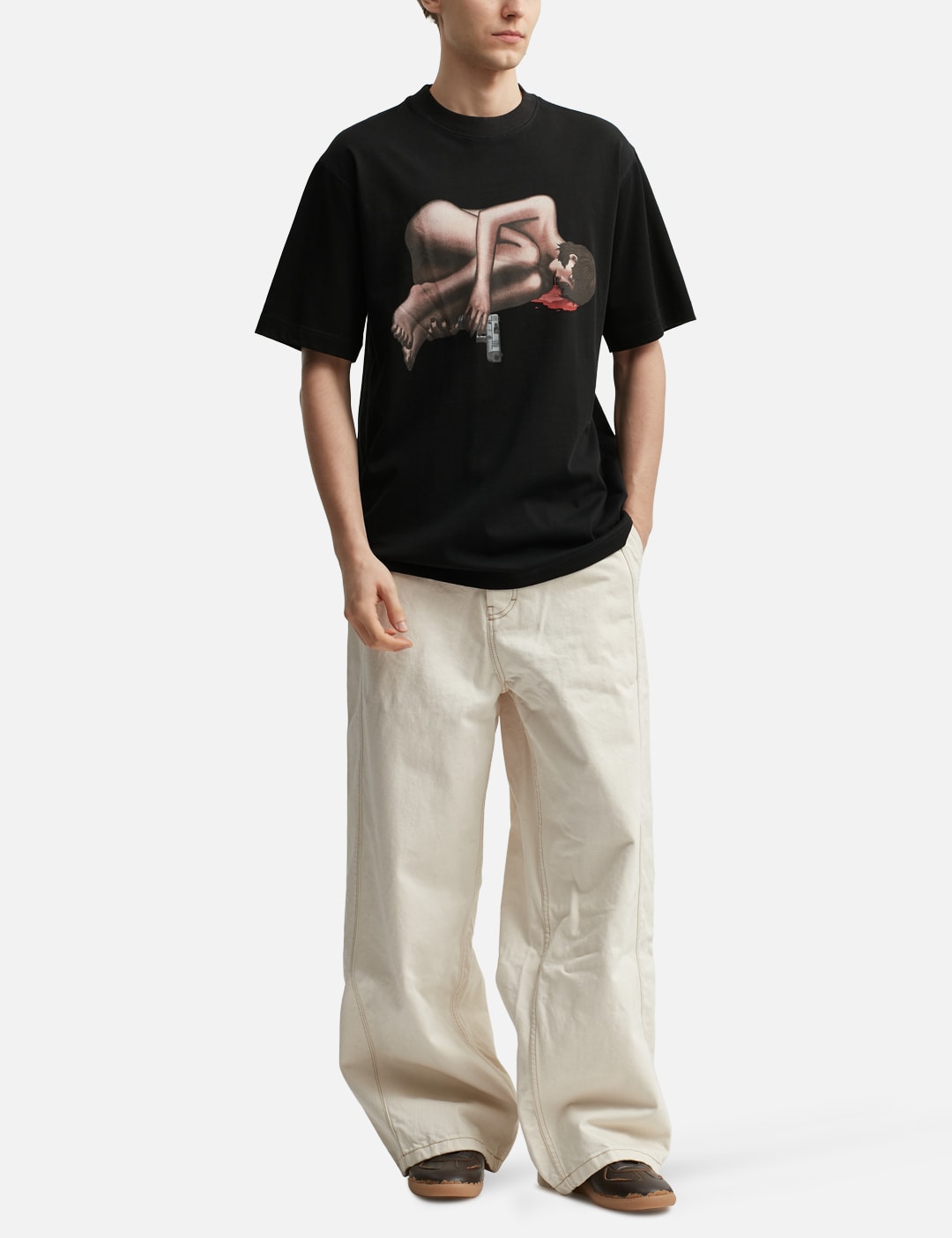 Naked Loner Black T-Shirt view 20