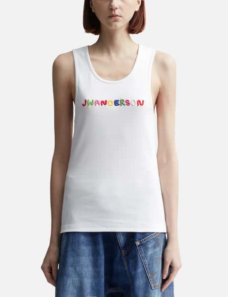 JW Anderson Logo Embroidered Tank Top