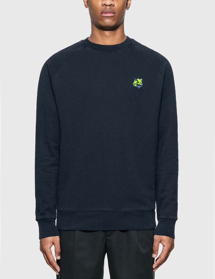 Neon Fox Patch Clean Sweatshirt Placeholder Image
