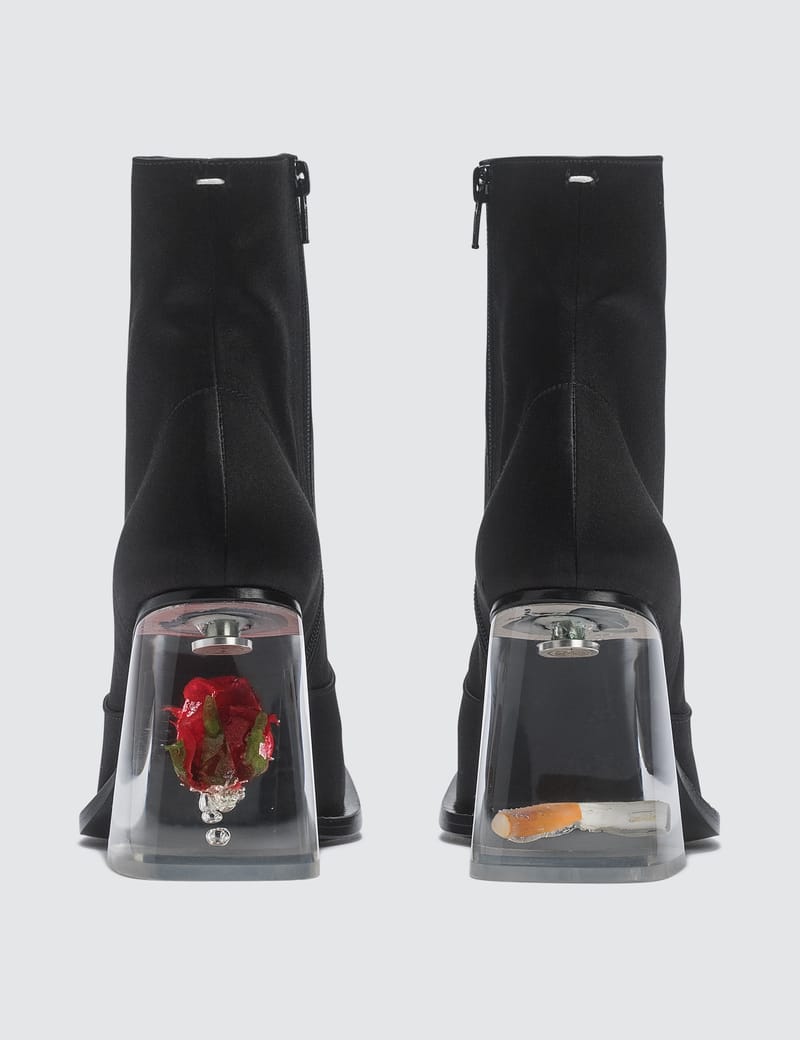 maison margiela rose and cigarette boots
