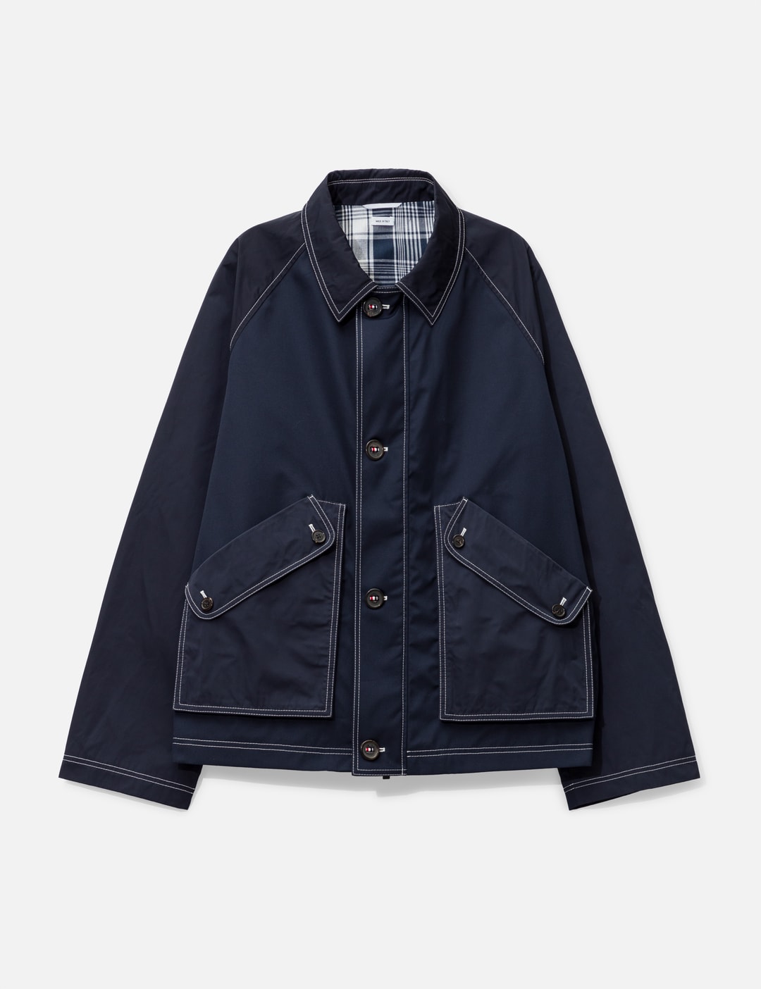 Typewriter Cloth Cropped Field Jacket