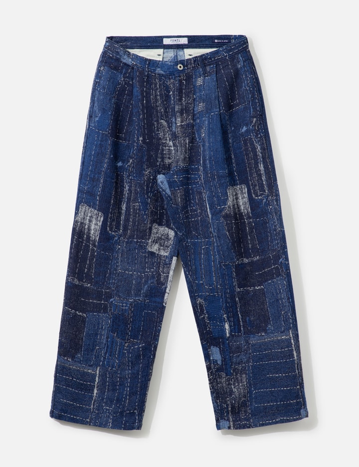 FDMTL Boro Jacquard Wide Pants Rinse
