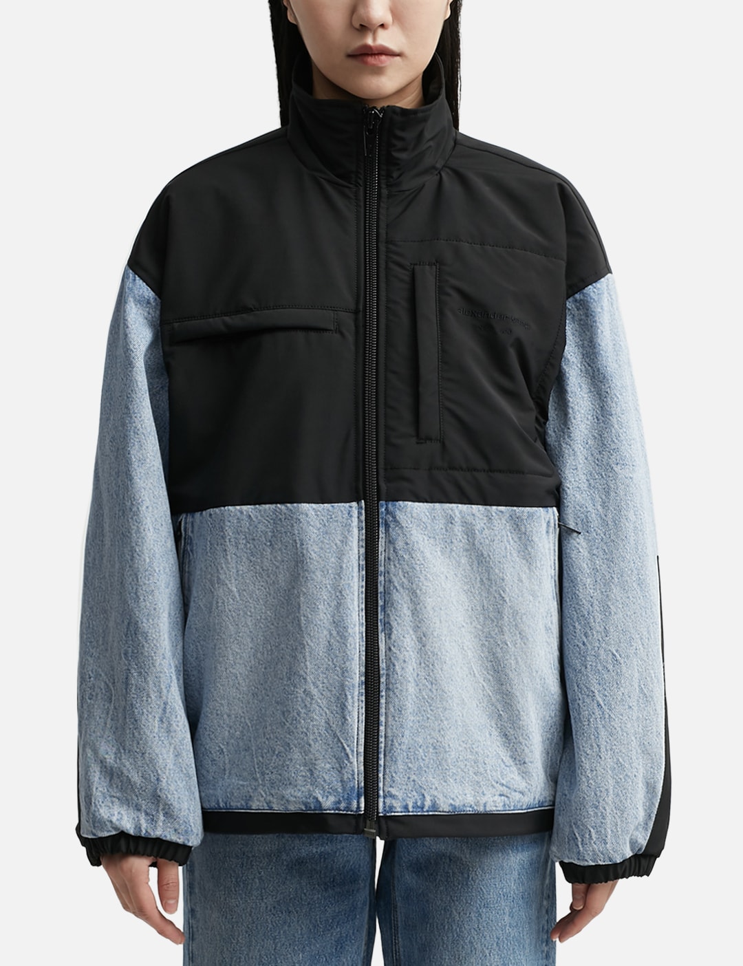 T By Alexander Wang NYLON COMBO JACKET HBX
