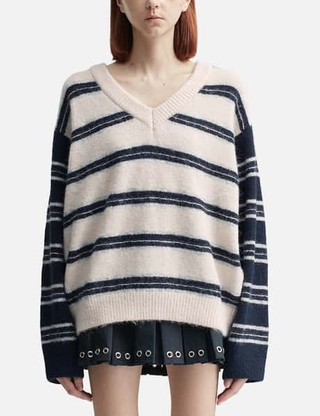 グロウニー Sundae Stripe Knit Pullover