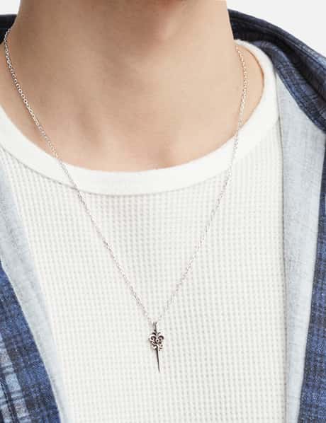 Sword Pendant Oxidised Necklace view 11