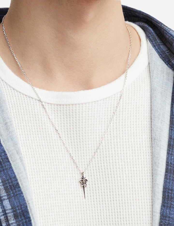 MIDNIGHTFACTORY Sword Pendant Oxidised Necklace