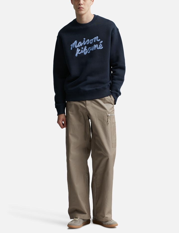 Maison Kitsuné Handwriting Striped Comfort Sweatshirt Placeholder Image