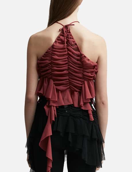 Flower Ruched Tank Top view 9