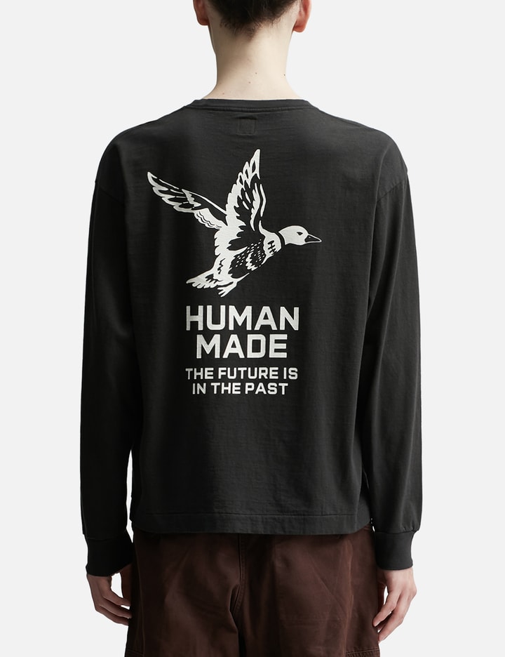 Shop Human Made Graphic L/s T-shirt In Black