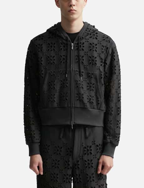 MASU - FLOWER HOLE ZIP-UP SWEAT PARKA | HBX - Globally Curated 