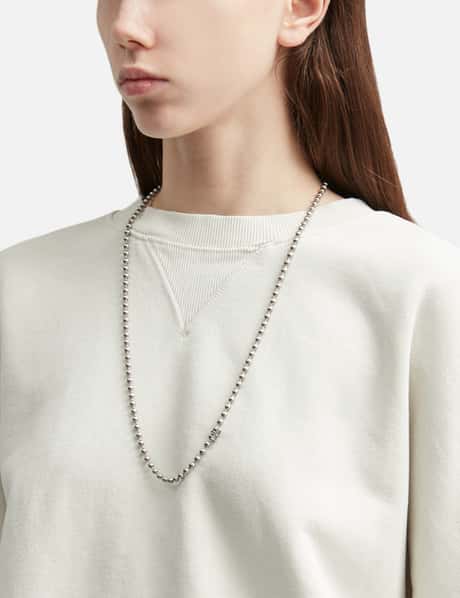 Stainless Ball Chain Necklace 28" view 8