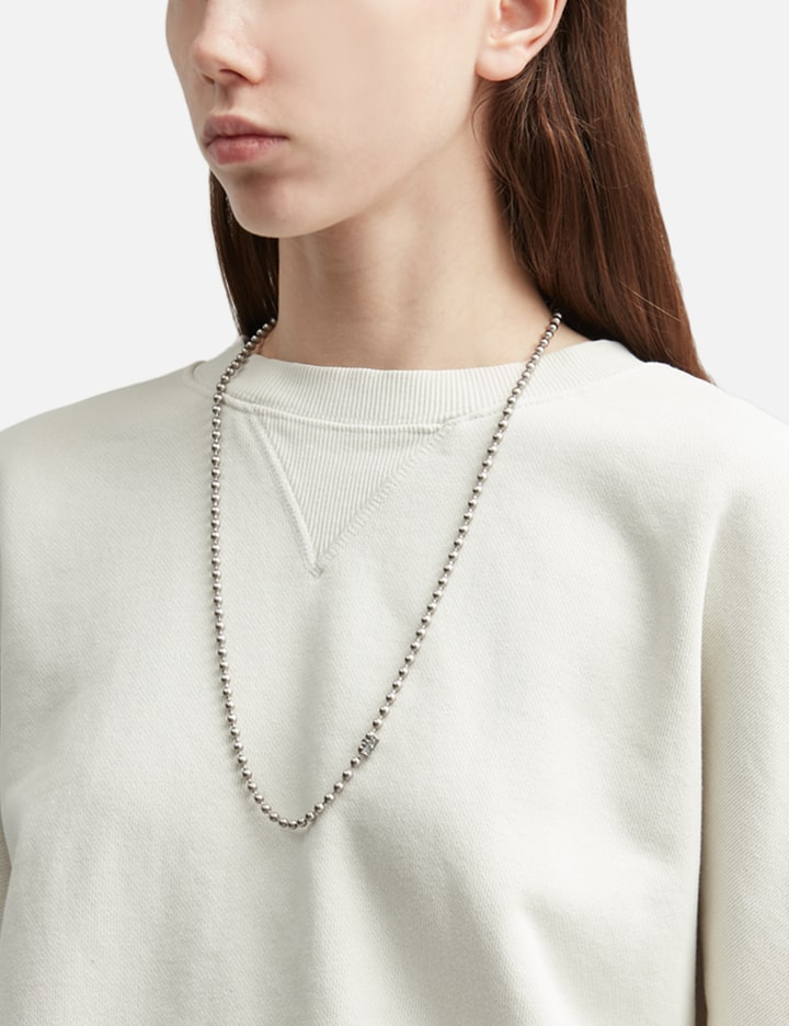 Stainless Ball Chain Necklace 28" view 3