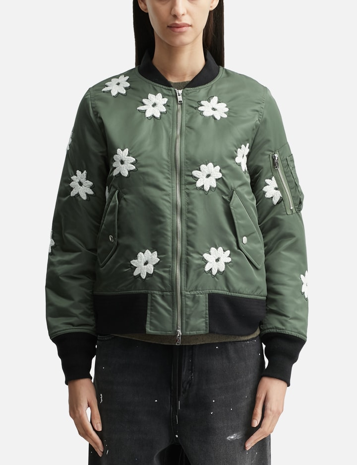 Flower Embroidery Flight Jacket Placeholder Image