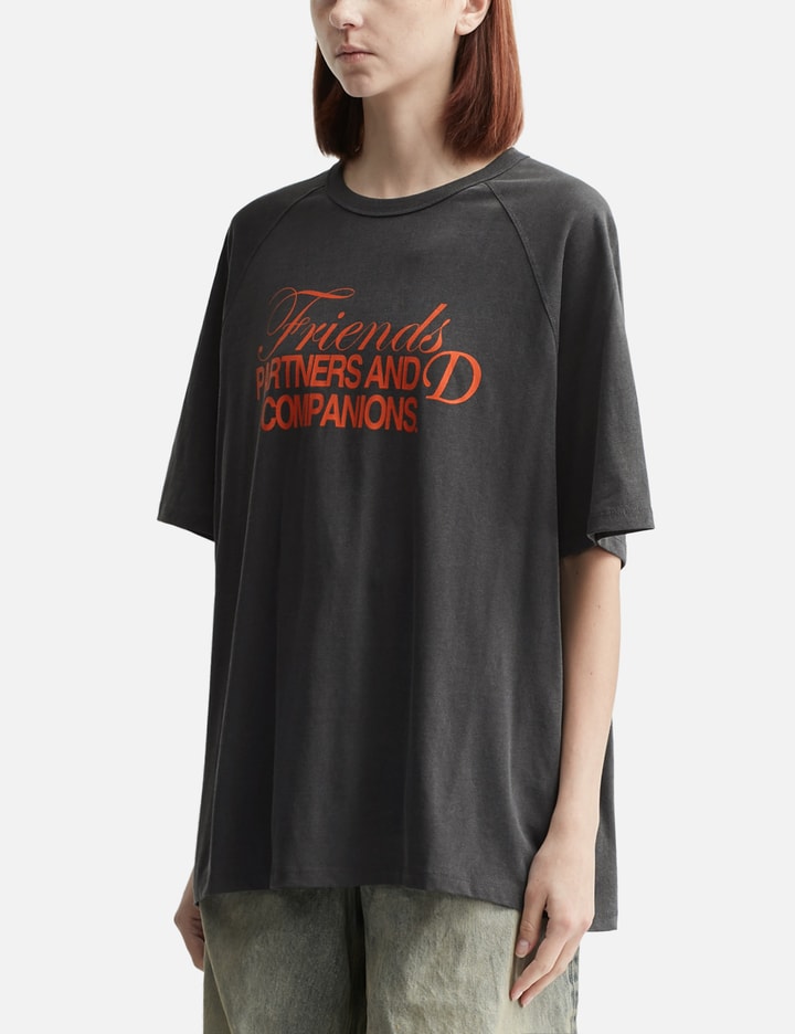 Deinet D & Friends Graphic Overfit T-shirt In Gray